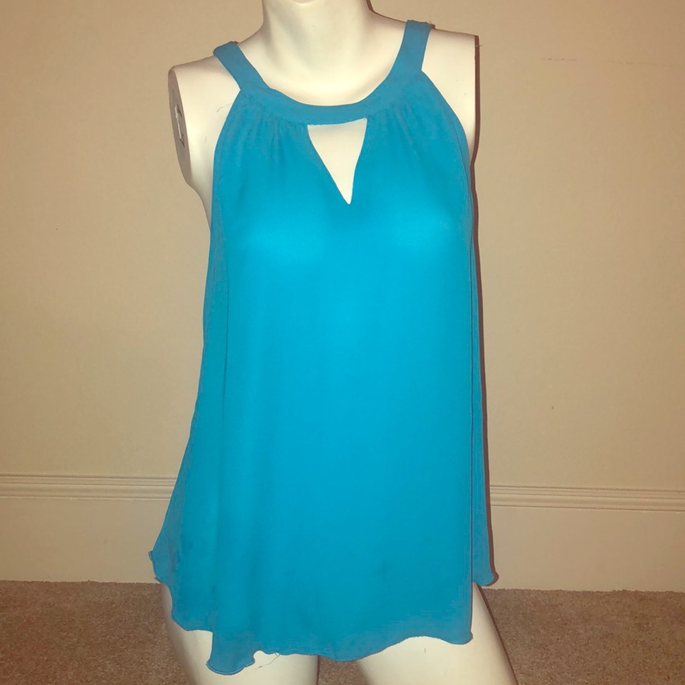 Express Blue sleeveless top
